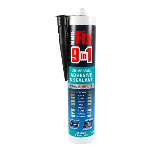 TIMCO 9 In 1 Universal Adhesive & Sealant Black - 290ml