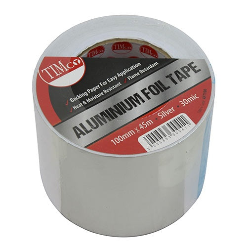 TIMCO Aluminium Foil Tape - 45m x 100mm