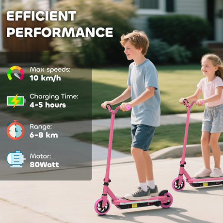 AIYAPLAY Electric Scooter for Kids 6-14 Years, with Colourful Lights, Pink