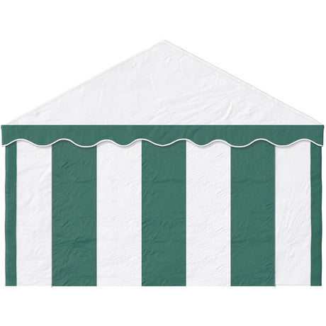 Outsunny 4 x 4m Garden Gazebo with Sides, Galvanised Marquee Party Tent with Four Windows and Double Doors, for Parties, Wedding and Events