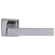 TECHNA LEVER ON CONCEALED FIX SQUARE ROSE CRO (POLISHED CHROME) - POLISHED CHROME - PAIR