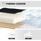 HOMCOM Draughtsman Chair, with Adjustable Lumbar - Black