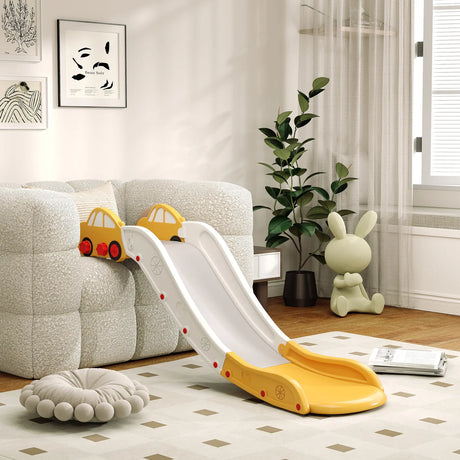 AIYAPLAY Kids Slide for Bed, Sofa, with Extended Length, Easy to assemble and Store, Yellow