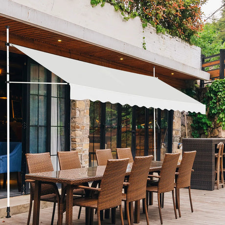 Telescopic strut balcony awning 395x120cm