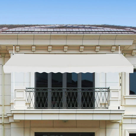 Telescopic strut balcony awning 395x120cm