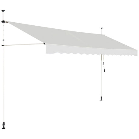 Telescopic strut balcony awning 395x120cm