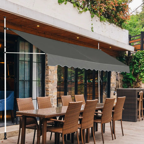 Telescopic strut balcony awning 395x120cm