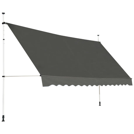 Telescopic strut balcony awning 395x120cm