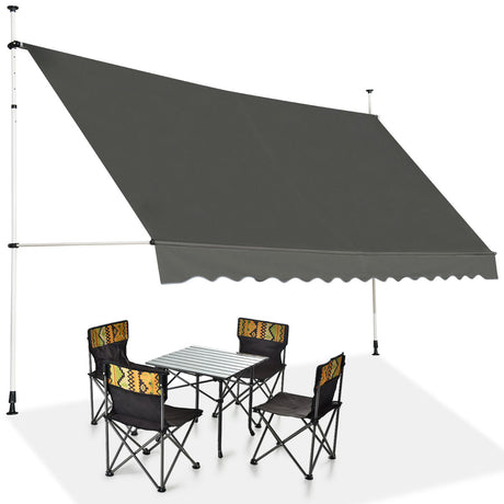 Telescopic strut balcony awning 395x120cm