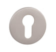 Tupai Rapido 5S Line Euro Escutcheons on 5mm Slimline Round Rose - Pearl Nickel - Pair