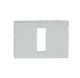 Tupai Rapido RetaLine/VersaLine Key Escutcheons on Long Rose - Bright Polished Chrome - Pair