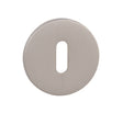 Tupai Rapido 5S Line Key Escutcheons on 5mm Slimline Round Rose - Pearl Nickel - Pair