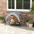 PawHut Cooling Raised Pet Bed w/ Washable Breathable Mesh, for Large Dogs, 106 x 76 x 94cm - Light Grey