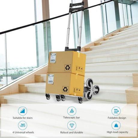 Outdoor Stair Climbing Cart with Elastic Rope