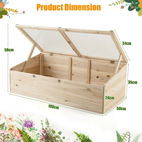 Wooden Garden Portable Greenhouse