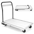 Folding Aluminum Alloy Platform Truck with 4 TPR Wheels & Handle