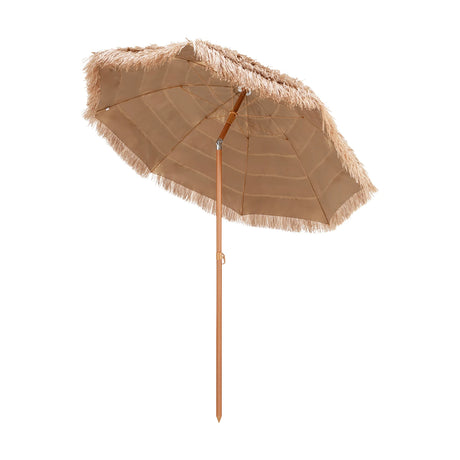 2.2M Hawaiian Portable Hula Umbrella for Beach, Pool