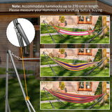 Outsunny Foldable Hammock Stand, Portable Hammock with Metal Frame, 2 in 1 Hammock Net Stand, Clothes Drying Rack, Load Capacity 120kg, for Patio, Garden, Yard, Black