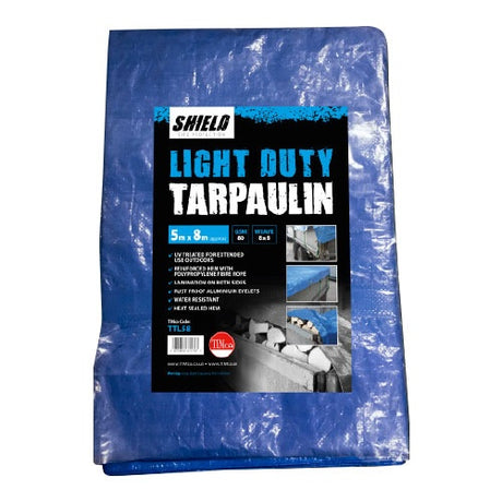 TIMCO Light Duty Tarpaulin Blue - 5 x 8m
