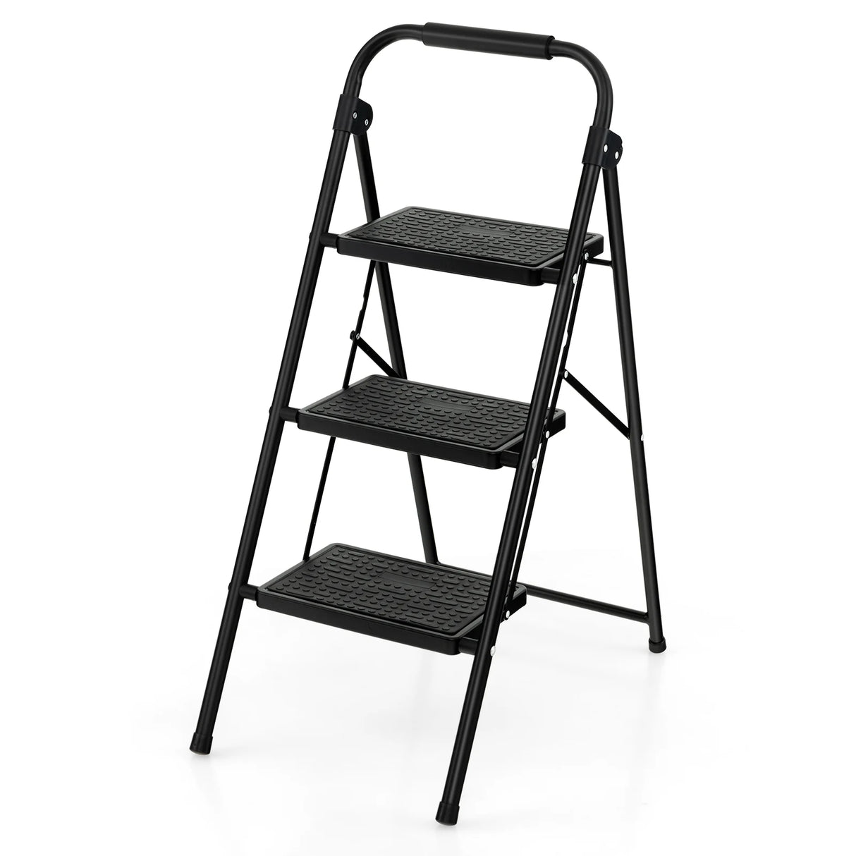 3 Step Ladder with Wide Anti-Slip Pedal for Household/Office/Garden
