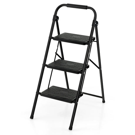 3 Step Ladder with Wide Anti-Slip Pedal for Household/Office/Garden