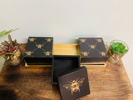 Set of 3 Bee Storage Box's