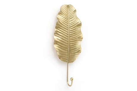 Gold Leaf Wall Hook 27cm