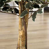 HOMCOM Set of Two Artificial Ficus Trees