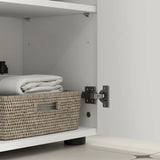 kleankin Under Sink Cabinet with Shelf - White
