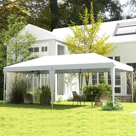 Outsunny 6 x 3(m) Garden Large Gazebo Canopy Waterproof Outdoor Party Tent Marquee