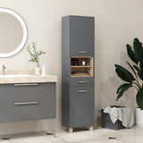 HOMCOM Tall Bathroom Storage Cabinet, Bathroom Storage Unit, Freestanding Bathroom Cabinet with Open Shelves and Drawer