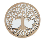 Round Cut Out Tree Of Life Mirror 35cm