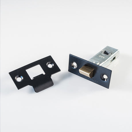 2.5" TUBULAR MORTICE LATCH PCB - POWDER COAT BLACK - 64mm - EACH