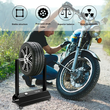 Motorcycle Bike Wheel Balancer with Adjustable Centering Cones
