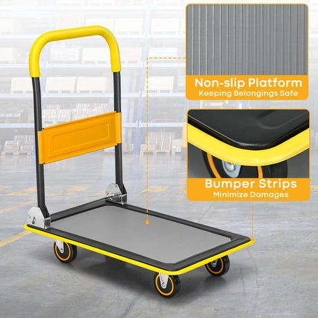 660 lbs Folding Platform Cart Dolly