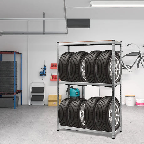 Metal rack rack for 8 tires up to 795 kg