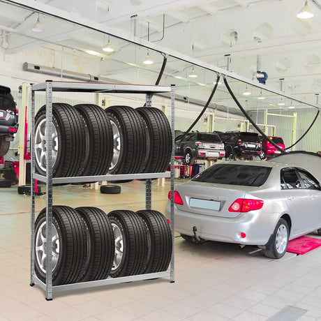 Metal rack rack for 8 tires up to 795 kg