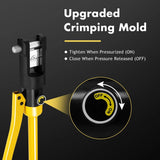 16 Tons 11 Dies Hydraulic Wire Terminal Crimper Tool with Carry Case