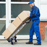 2-in-1 550 Lbs Capacity Convertible Hand Truck and Dolly with 6 Wheels