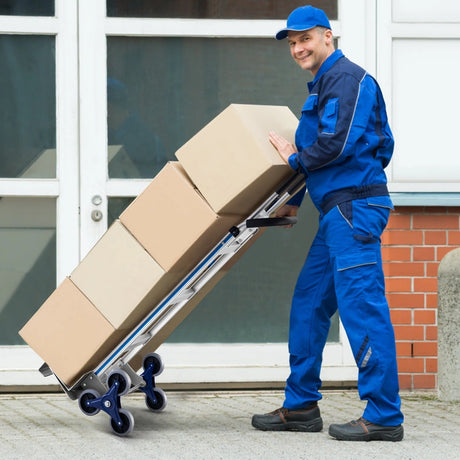 2-in-1 550 Lbs Capacity Convertible Hand Truck and Dolly with 6 Wheels