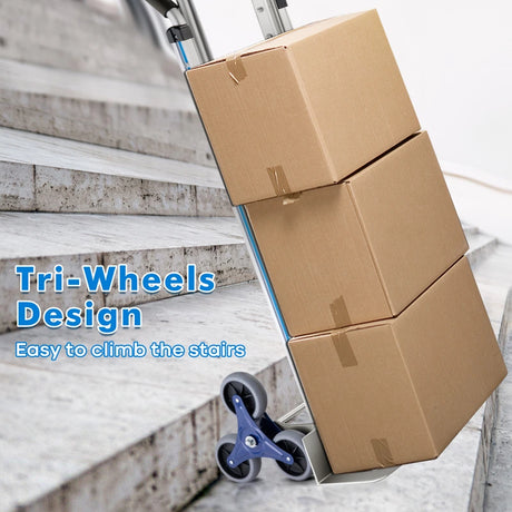 2-in-1 550 Lbs Capacity Convertible Hand Truck and Dolly with 6 Wheels