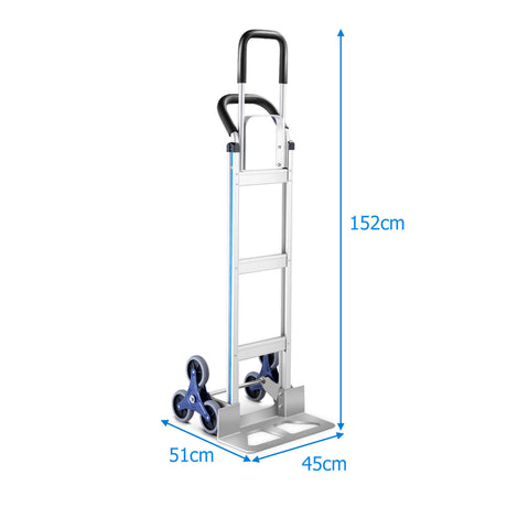 2-in-1 550 Lbs Capacity Convertible Hand Truck and Dolly with 6 Wheels