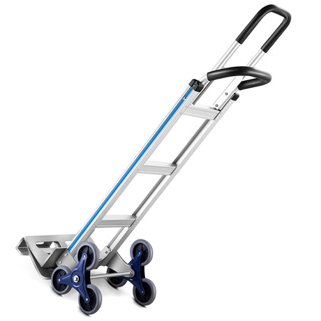 2-in-1 550 Lbs Capacity Convertible Hand Truck and Dolly with 6 Wheels