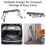 330 lbs Aluminum Folding Non-slip Drywall Step Stool Ladder