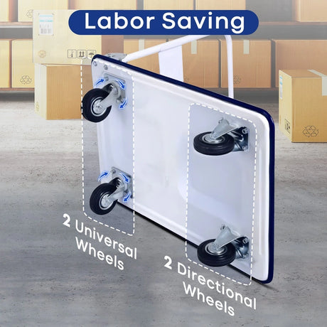 Folding Platform Truck with Swivel Wheels for Loading/Storage