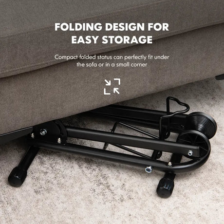 Foldable Bicycle Floor Parking Rack with non-slip foot pads for Garage