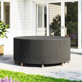 Outsunny Round Garden Furniture Cover, Waterproof Garden Table Cover, 420D Heavy Duty Oxford for Outdoor, Dia.214 x 70 cm, Black