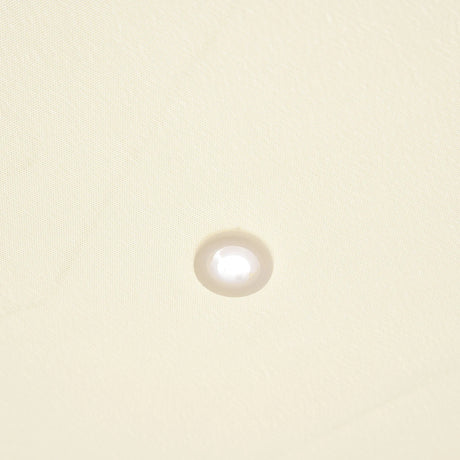 Outsunny 3x3 m Wall Mounted Garden Porch-Black/Cream White