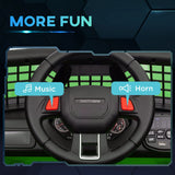 AIYAPLAY 12V Battery Powered Kids Ride-On Car, Electric Truck w/ Spring Suspension, Remote, Music, Horn, Lights, Green