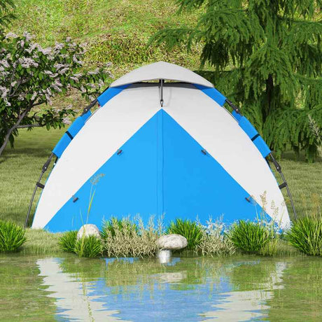 Outsunny Two-Man One Room Camping Tent, with Accessories - Blue